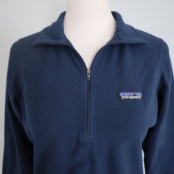 Patagonia Women’s Lightweight Quarter-Zip Pullover – Deep Blue XS - Picture 2 of 6